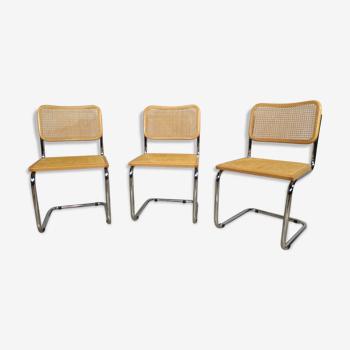 Lot de 3 chaises B32 par Marcel Breuer