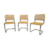 Set of 3 chairs B32 by Marcel Breuer
