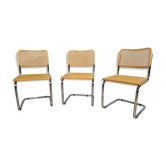Set of 3 chairs B32 by Marcel Breuer