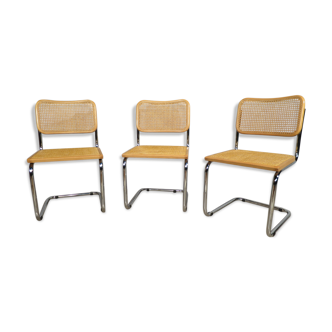 Set of 3 chairs B32 by Marcel Breuer