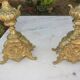 Pair of brass candlesticks