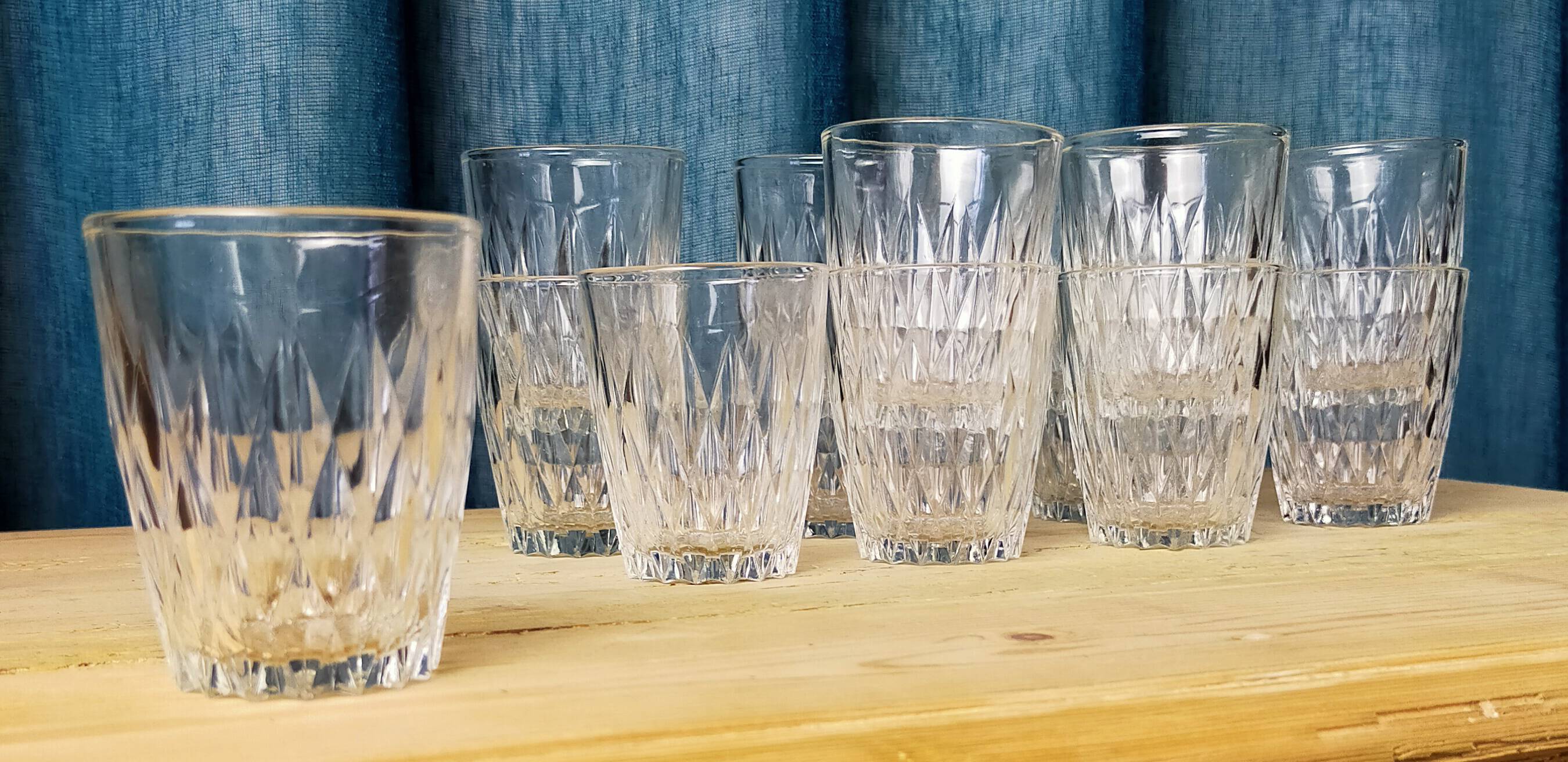 Set of 12 Duralex glasses Chambord model