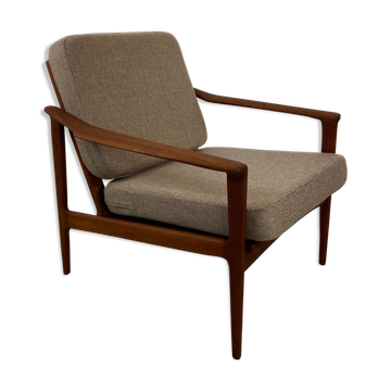 Danish teak armchair by Ib Kofod-Larsen for Selig
