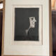 Painting portrait of a woman in profile