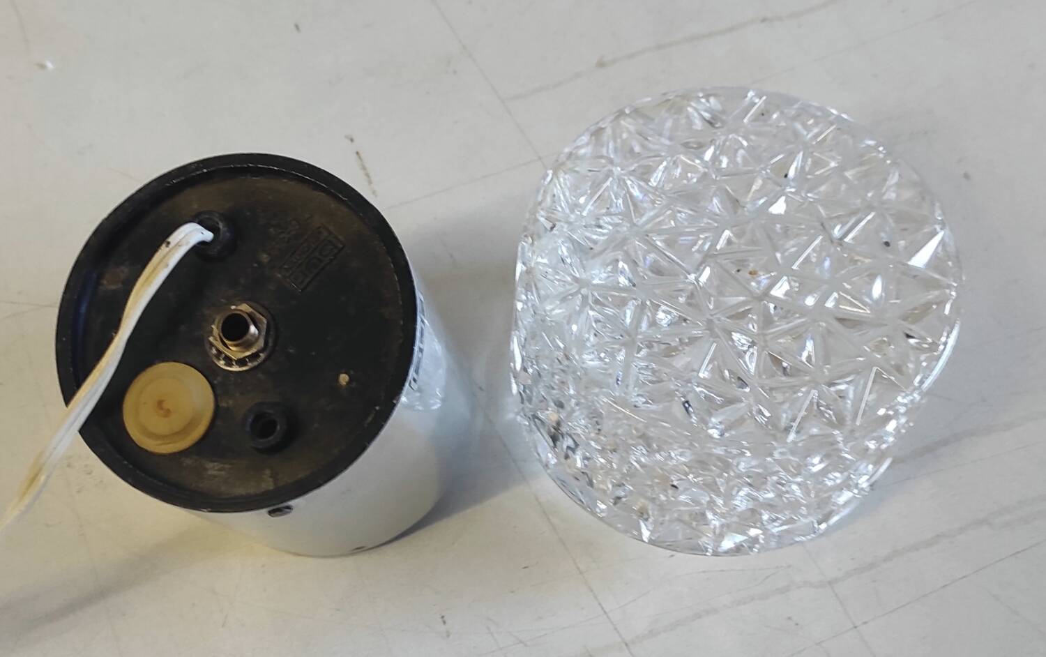 70's designer ceiling light by bur leutchen