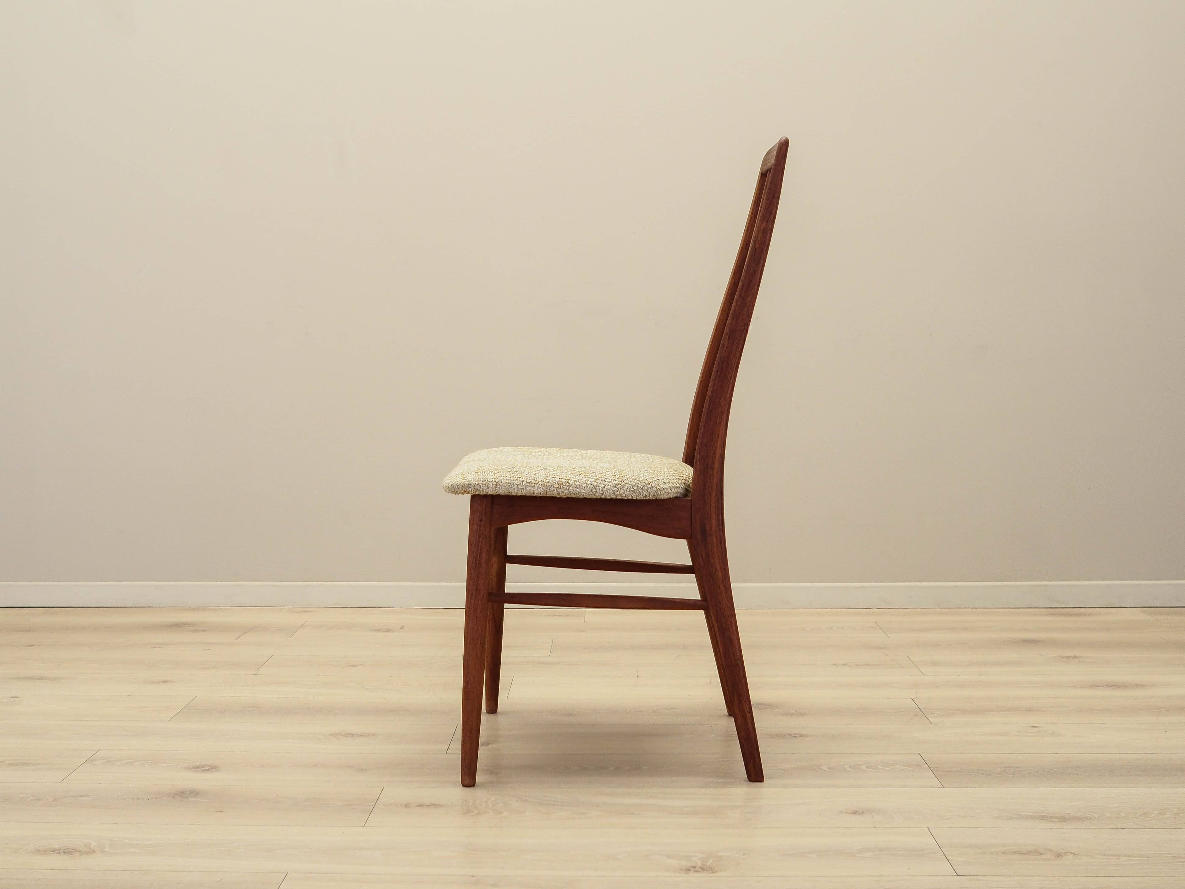 Teak chair Eva, Danish design, 1960s, designer: Niels Koefoed, manufacturer