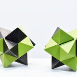 Pair of vintage puzzle stars of Galileo 1970