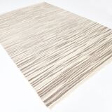 8x10 Striped Pattern Brown & Beige Vintage Kilim Rug, 232x291Cm