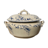 Iron earth tureen, Hirondelle model from the Lafitte factory in Bordeaux - old earthenware