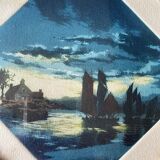 Paintings two Aquatints by Francis Roth (1883-1932) Marine Bretagne