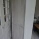 Vintage Parisian wardrobe re-enchanted in pearl gray with waxed finish.