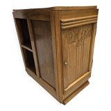 Meuble bout de canapé droit gauche -bois massif merisier- Art Déco