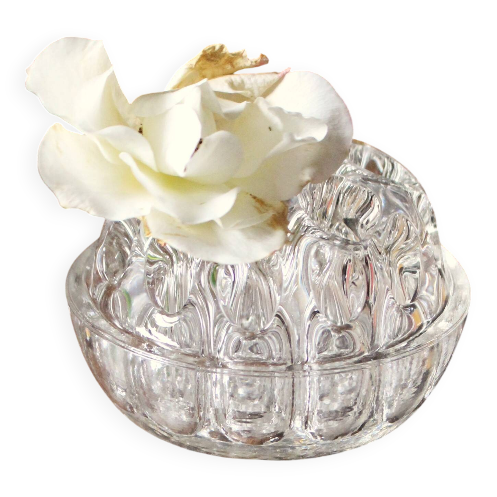 19-hole flower vase, vintage glass soliflores