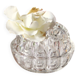 Vase pique fleurs 19 trous soliflores verre vintage