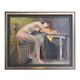 Original French figurative painting from the 70s signed Marais