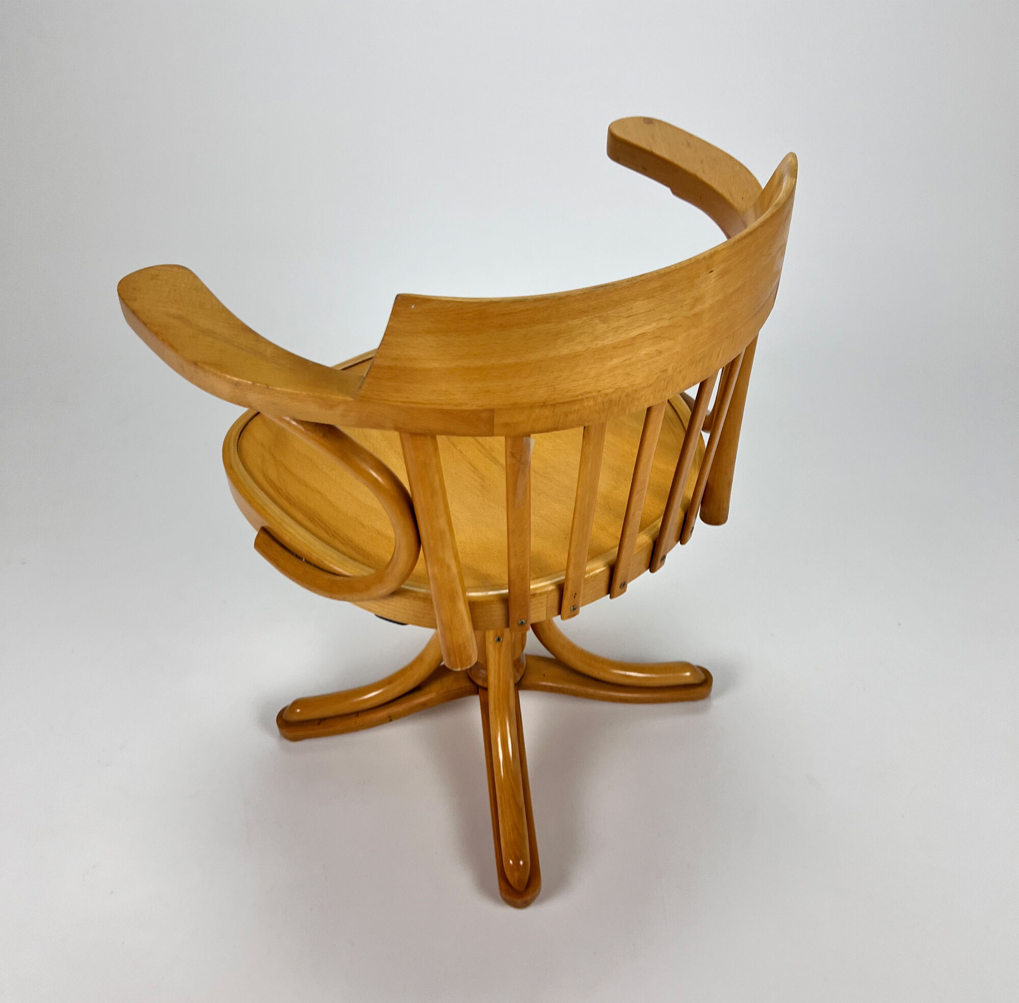 Bentwood desk chair By Zpm radomsko, 1950s