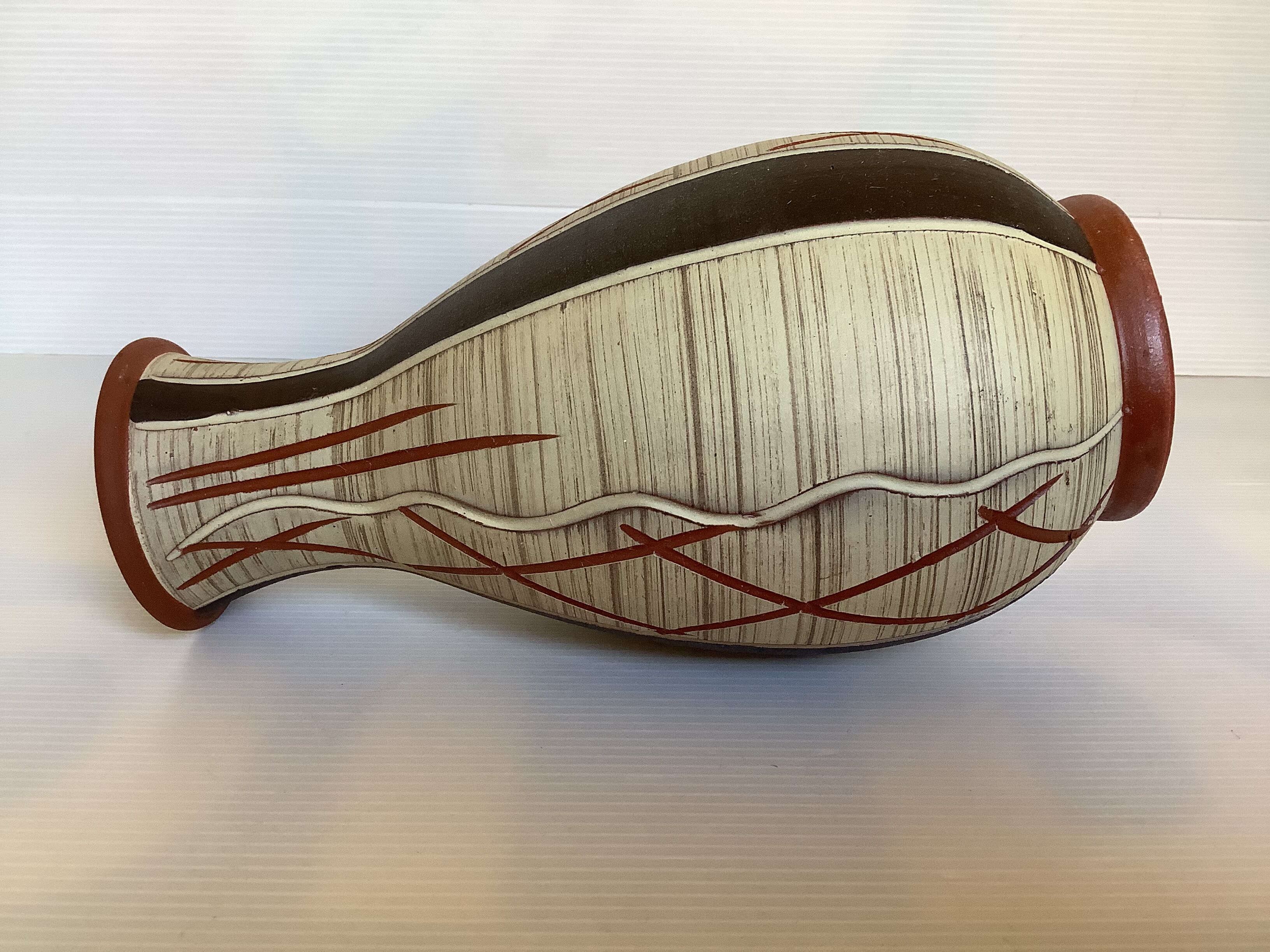 Terracotta vase W Germany