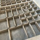 Industrial antique printer drawer