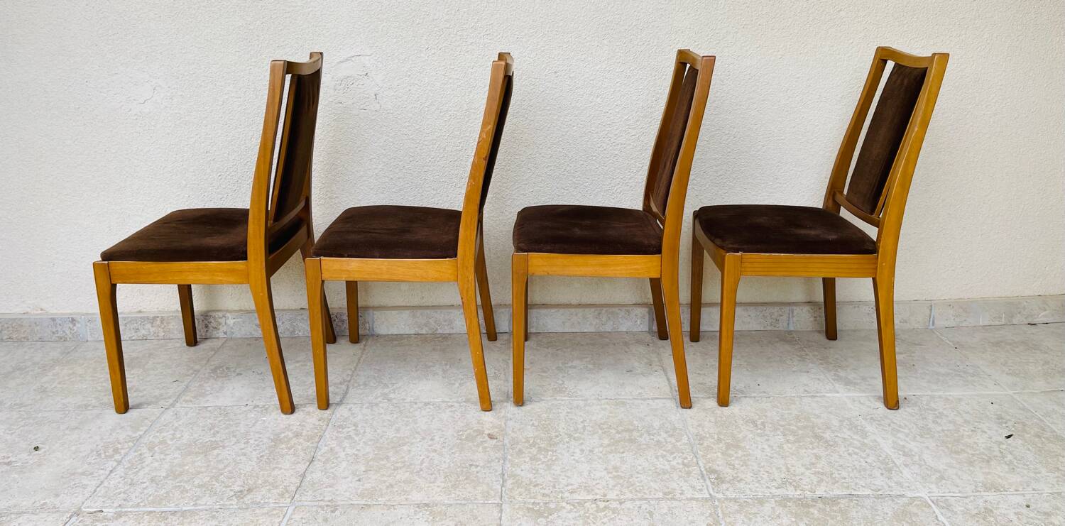 4 chaises vintage Nathan Furniture