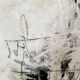 Felix Bachmann, Abstract Composition in Black and White, 2023, Mixed Media on Canvas
