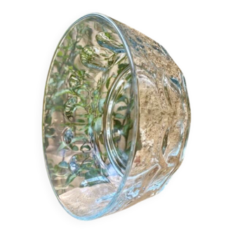Vintage transparent salad bowl