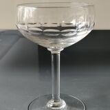 Lot of 6 x Champagne Coupes/Verreries Doyen. Art Deco. In half crystal.