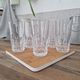Water or aperitif glasses in crystal