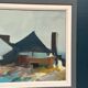 Original Swedish Oil on Canvas – “Huts on the Coast” (Attributed to Kai C.)