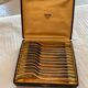 Cutlery.12 dessert forks .silver metal