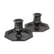Pair of metal candlesticks