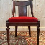 Set of 6 Empire Gondola chairs - Louis XVI in mahogany
