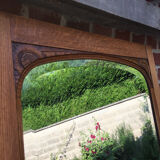 Mirror door antique wardrobe