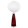 Mid-century modern table lamp with cotton shade Carl Fagerlund Orrefors Sweden