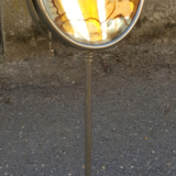 Old double-sided standing mirror, metal, vintage