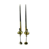 Pair of Wall Candle holder Skultuna Sweden 1970 Pierre Forsell 1607 vintage