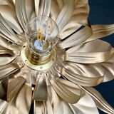 Vintage wall lamp golden leaves
