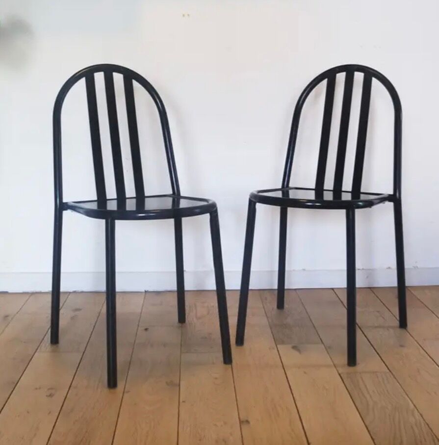 Pair of RMS chairs, design by Robert Mallet Stevens.