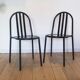 Pair of RMS chairs, design by Robert Mallet Stevens.