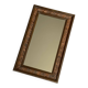 Vintage copper wooden mirror