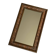 Vintage copper wooden mirror