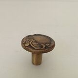 Antique Art Nouveau furniture handle in chiseled brass