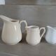 3 antique milk jugs/pitchers