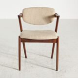 Model 42 teak dining chairs by Kai Kristiansen for Schou Andersen
