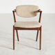 Model 42 teak dining chairs by Kai Kristiansen for Schou Andersen