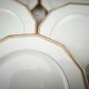 Set of 11 flat plates in Limoges porcelain by Maison Lanternier & C.