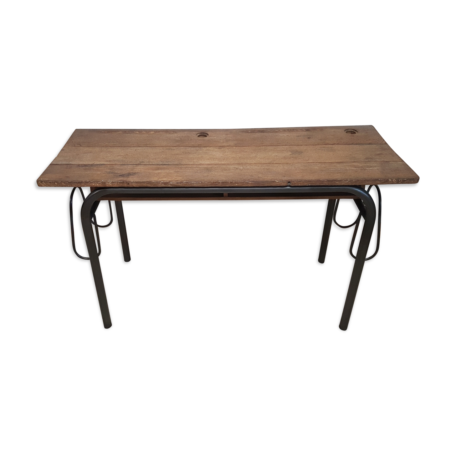 Double schoolboy vintage table