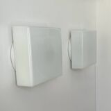 Pair of vintage Lita opaline wall lights, France 1970s