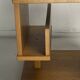 Dutch architectural blonde oak side table, 1980s
