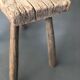 Banc de traite en bois blond