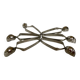 Six snail clips in the shape of a snail shell France